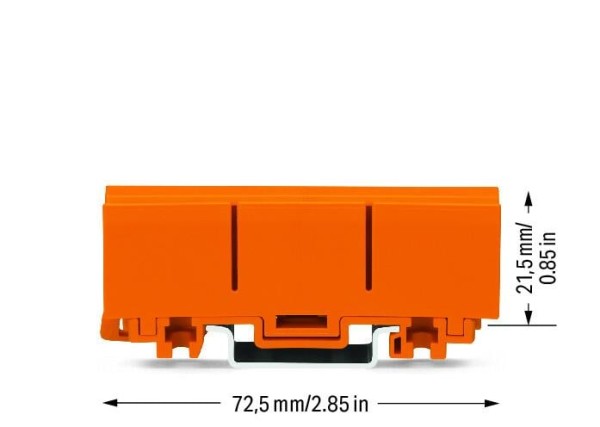 WAGO 2273-500 Befestigungsadapter Hutschiene für Typ 2273-202,203,204,205