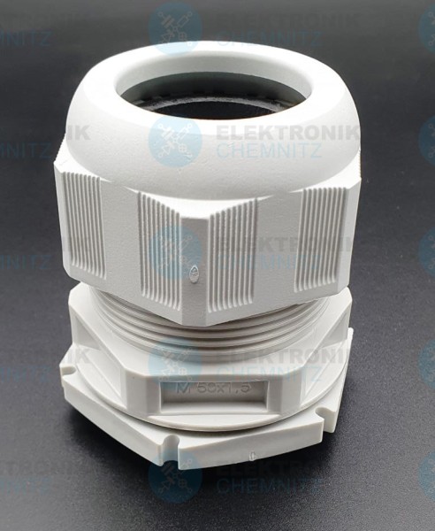 Verschraubung M50 mit Gegenmutter und Dichtring