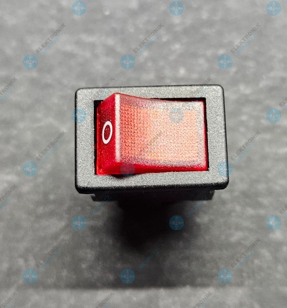 MARQUARDT 1855.1108 Wippschalter 250 V/AC 4 A 2 x Aus/Ein rastend beleuchtet rot