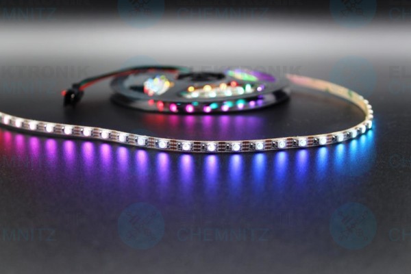 LED Streifen 3535-90-SK6812 digital DC5V 18W/m RGB 90px/m IP20 PCB: weiß 5mm