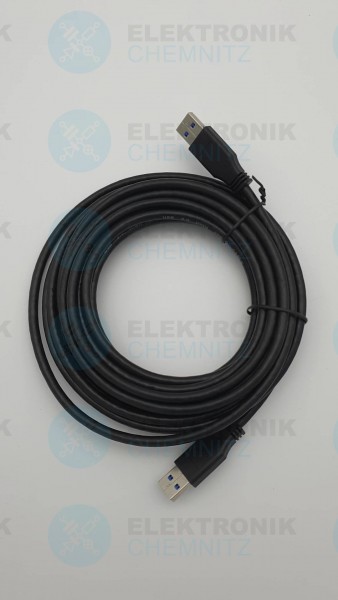 USB 3.0 Kabel schwarz 3,0m A Stecker auf A Stecker