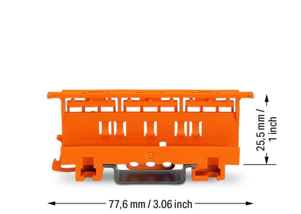 WAGO 221-500 Befestigungsadapter Hutschiene für Typ 221-412,413,415